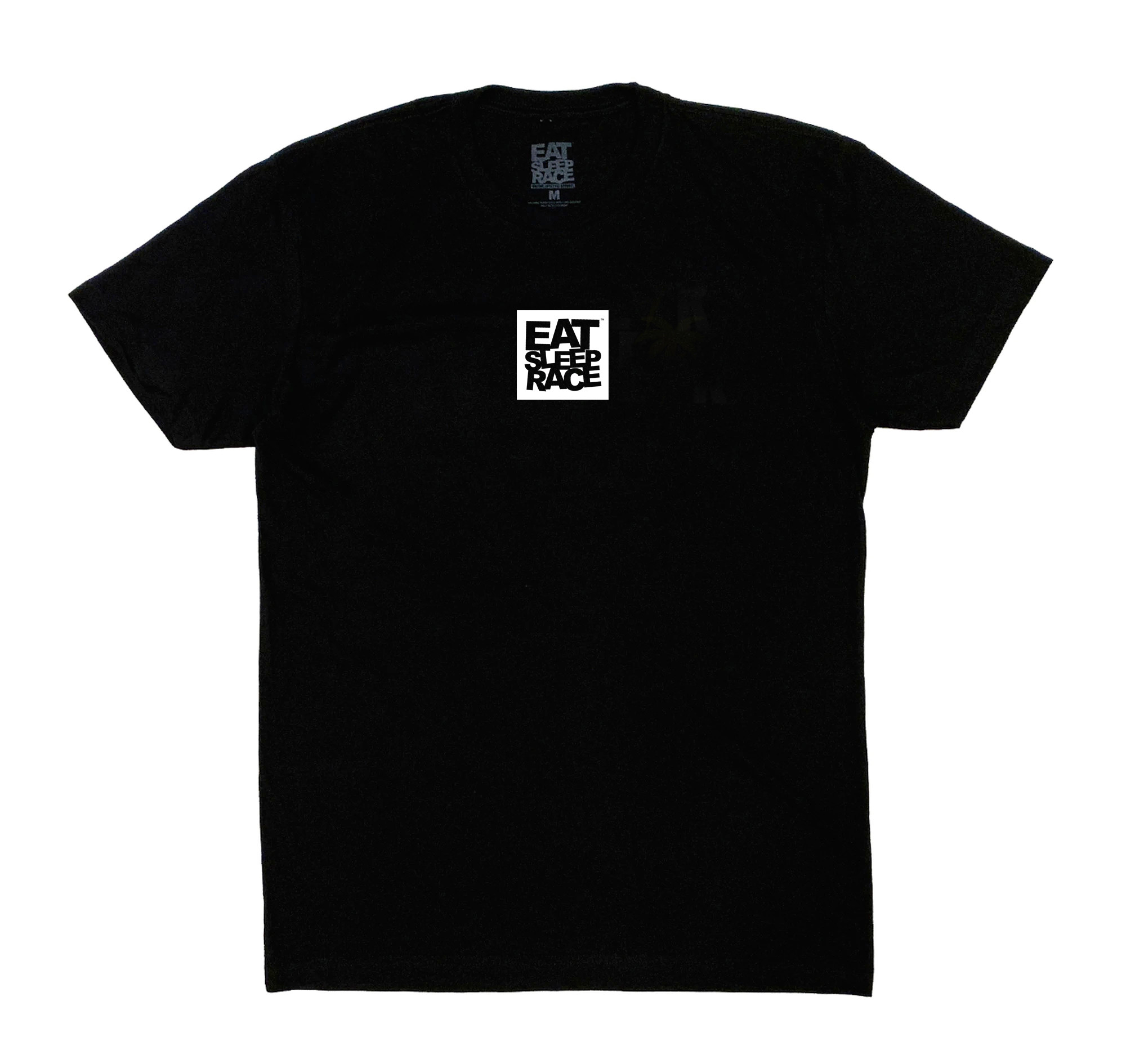 Logo Square Lightweight T-Shirt Black/White Eat Sleep Race