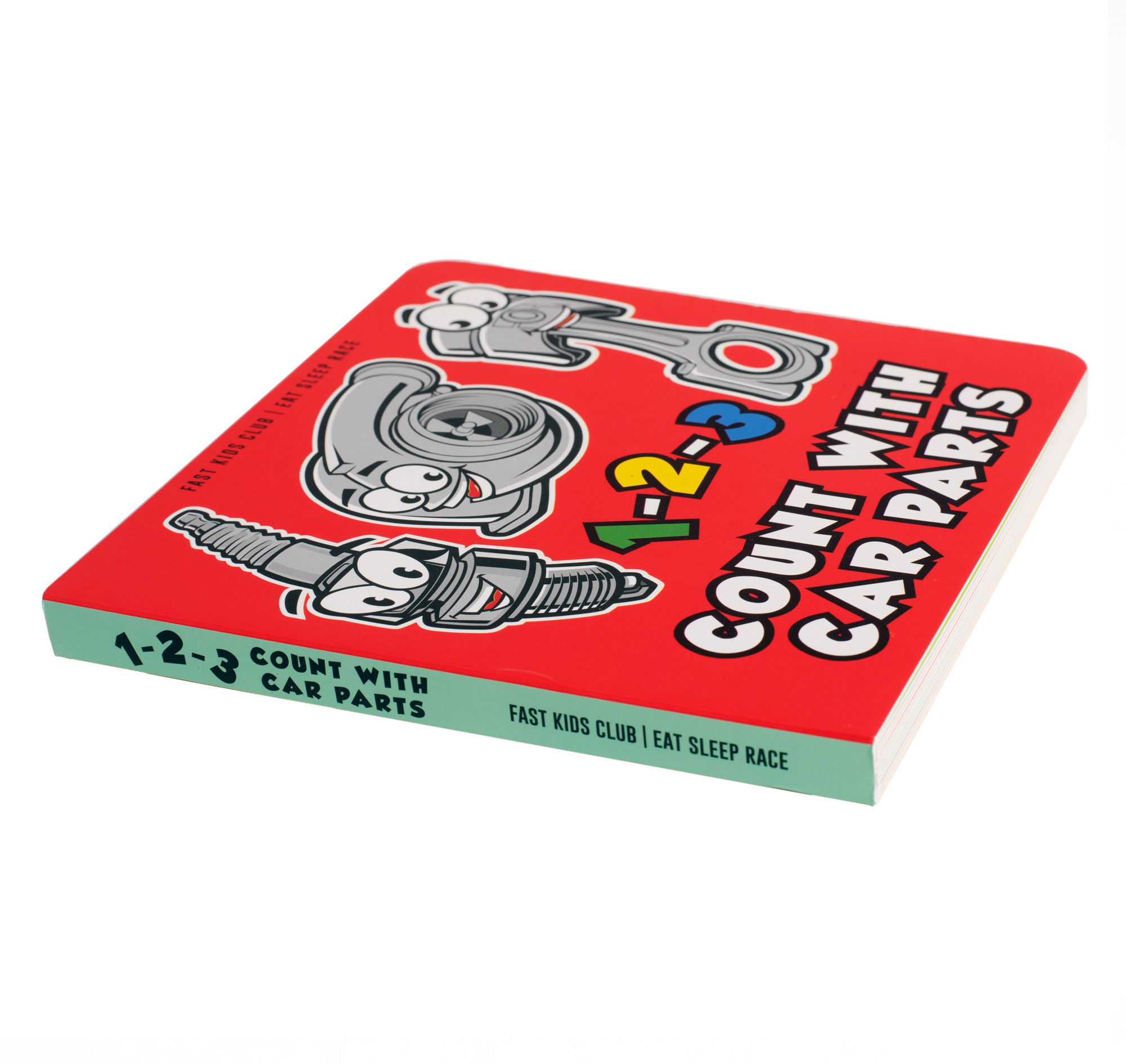 123 Count With Car Parts Book Eat Sleep Race Racing Lifestyle Apparel