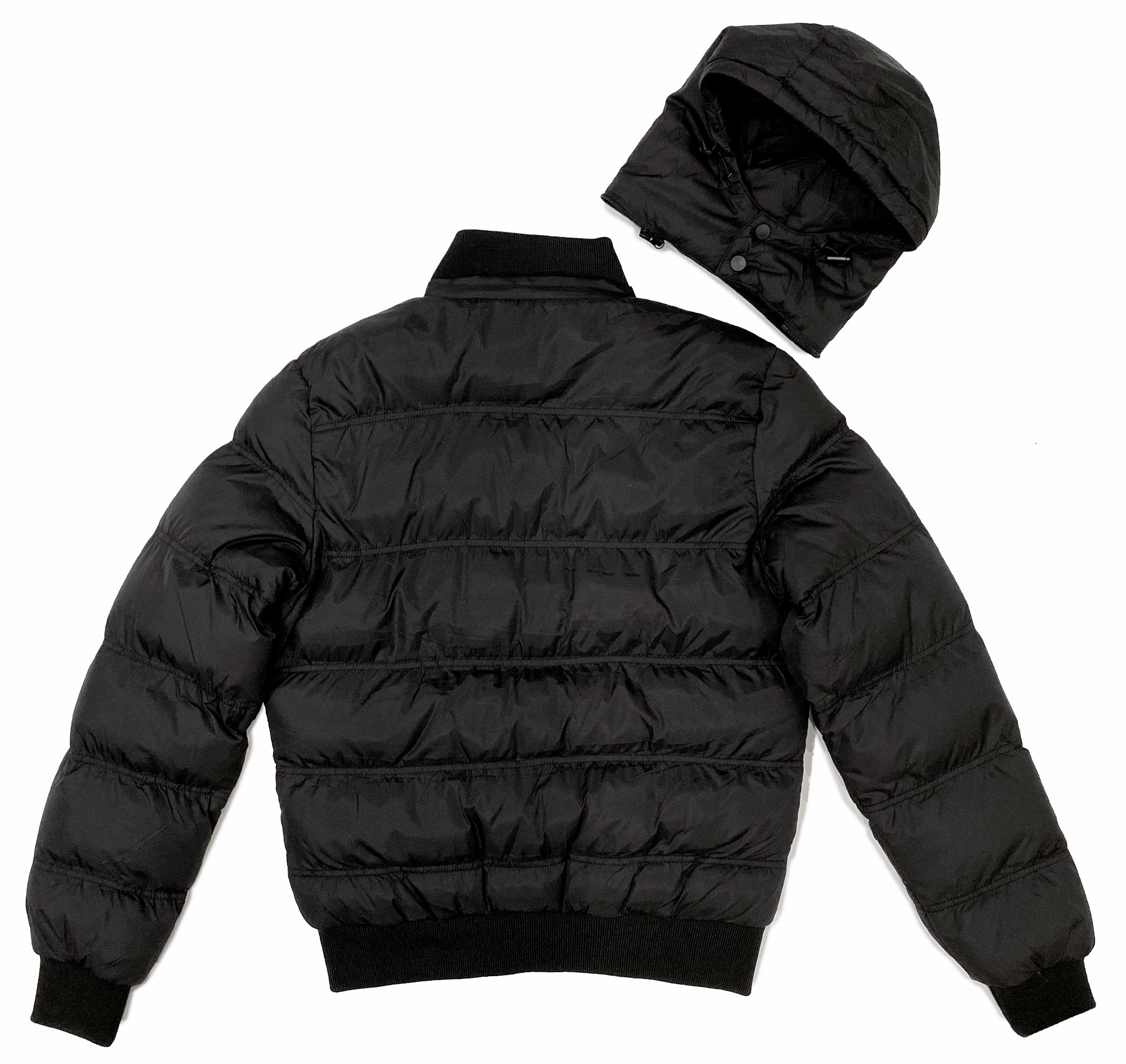 Hooded Down Jacket | Black - Eat Sleep Race - Racing Lifestyle Apparel