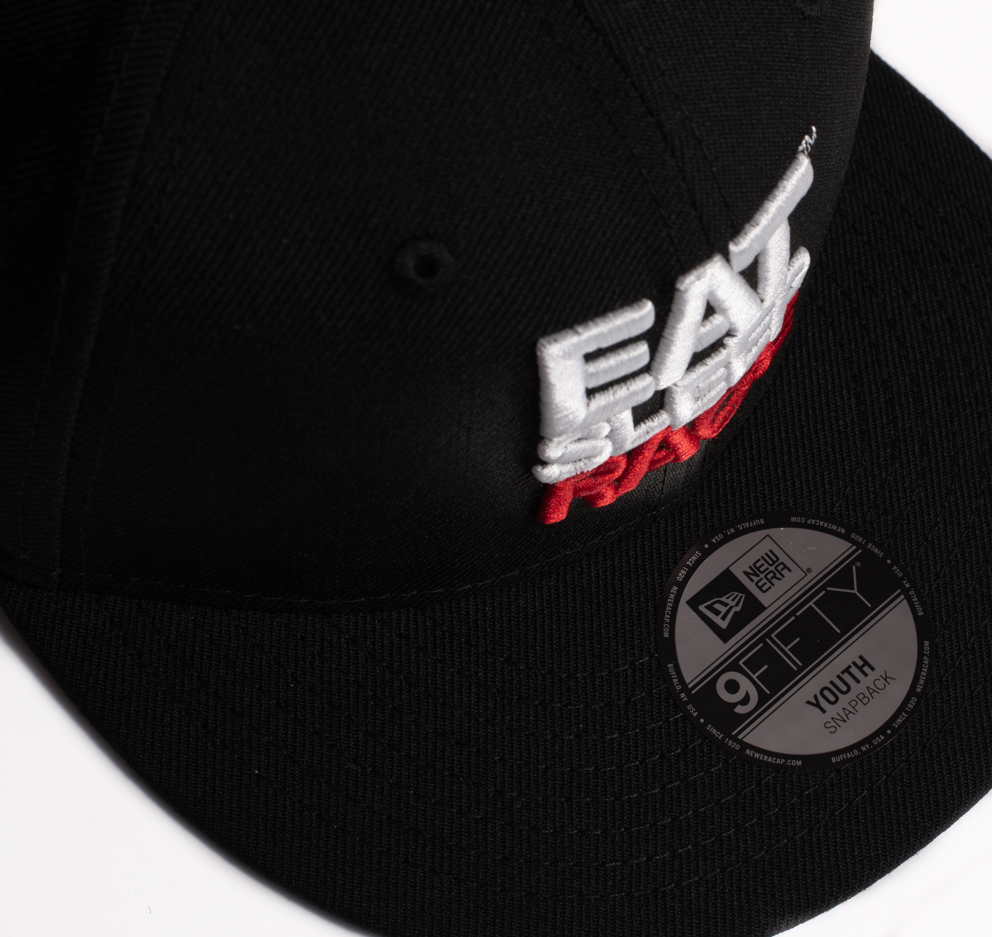 Kids Logo New Era 9fifty Snapback Hat Black Red Eat Sleep Race Racing Lifestyle Apparel