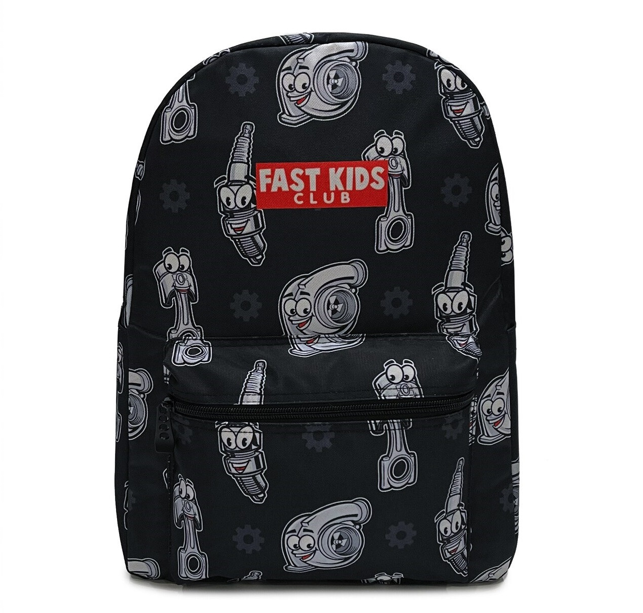 Fast Kids Club Backpack | Black - Eat Sleep Race - Racing