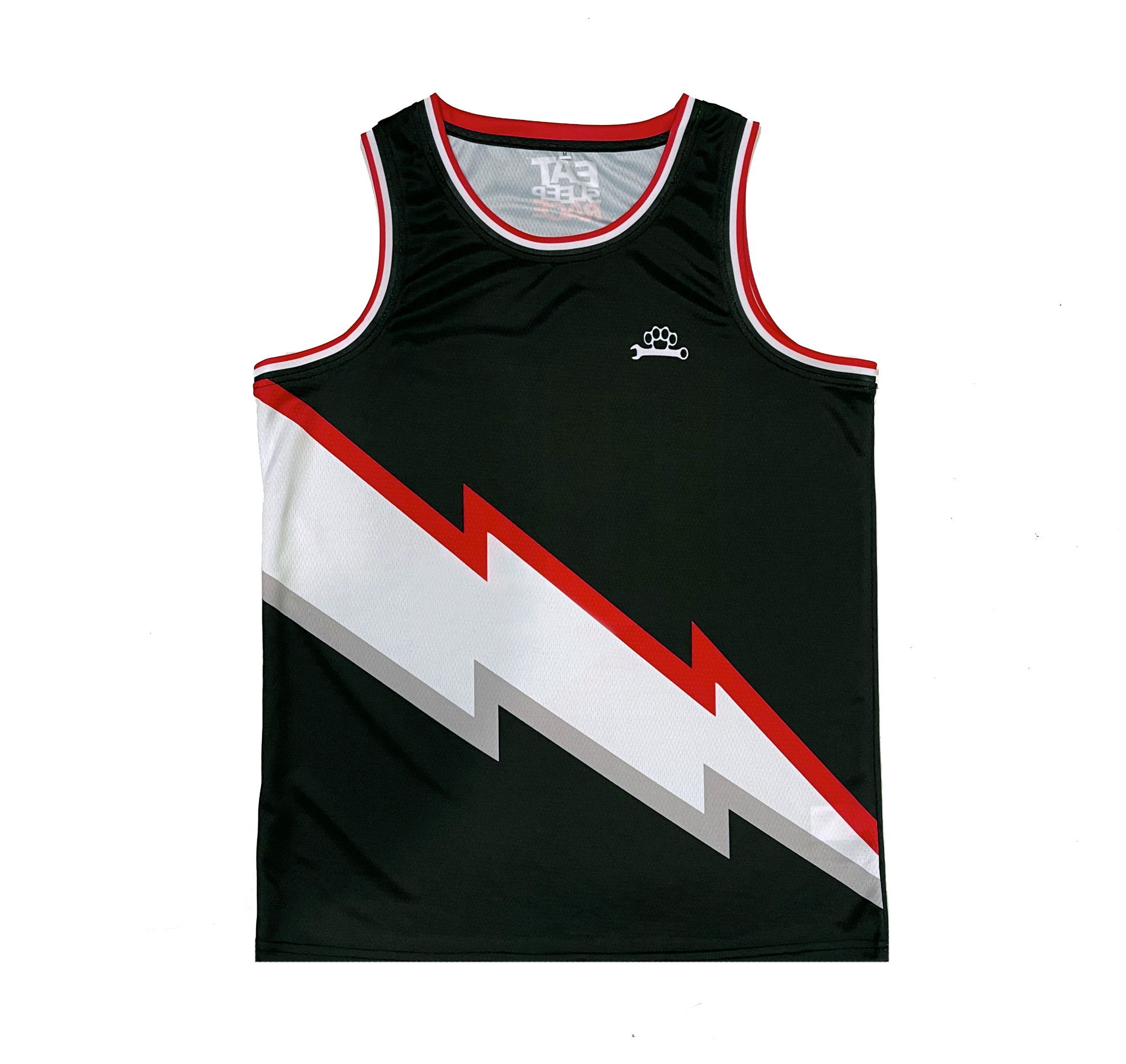 Mesh Bolt Jersey | Black/Red - Eat Sleep Race - Racing Lifestyle ...