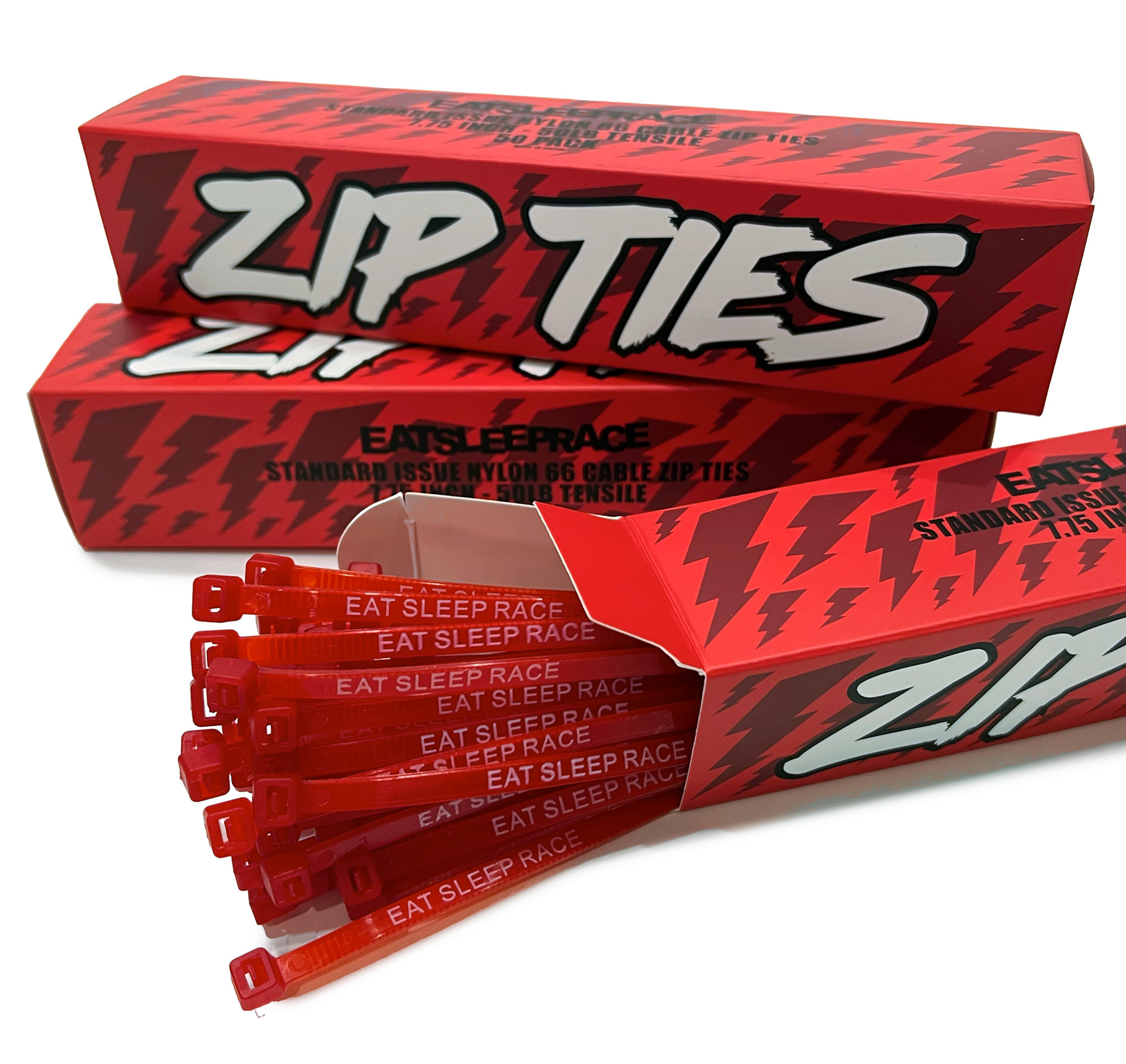 Numbe Zip Ties 100 Pack, Red by Mann Lake PB878