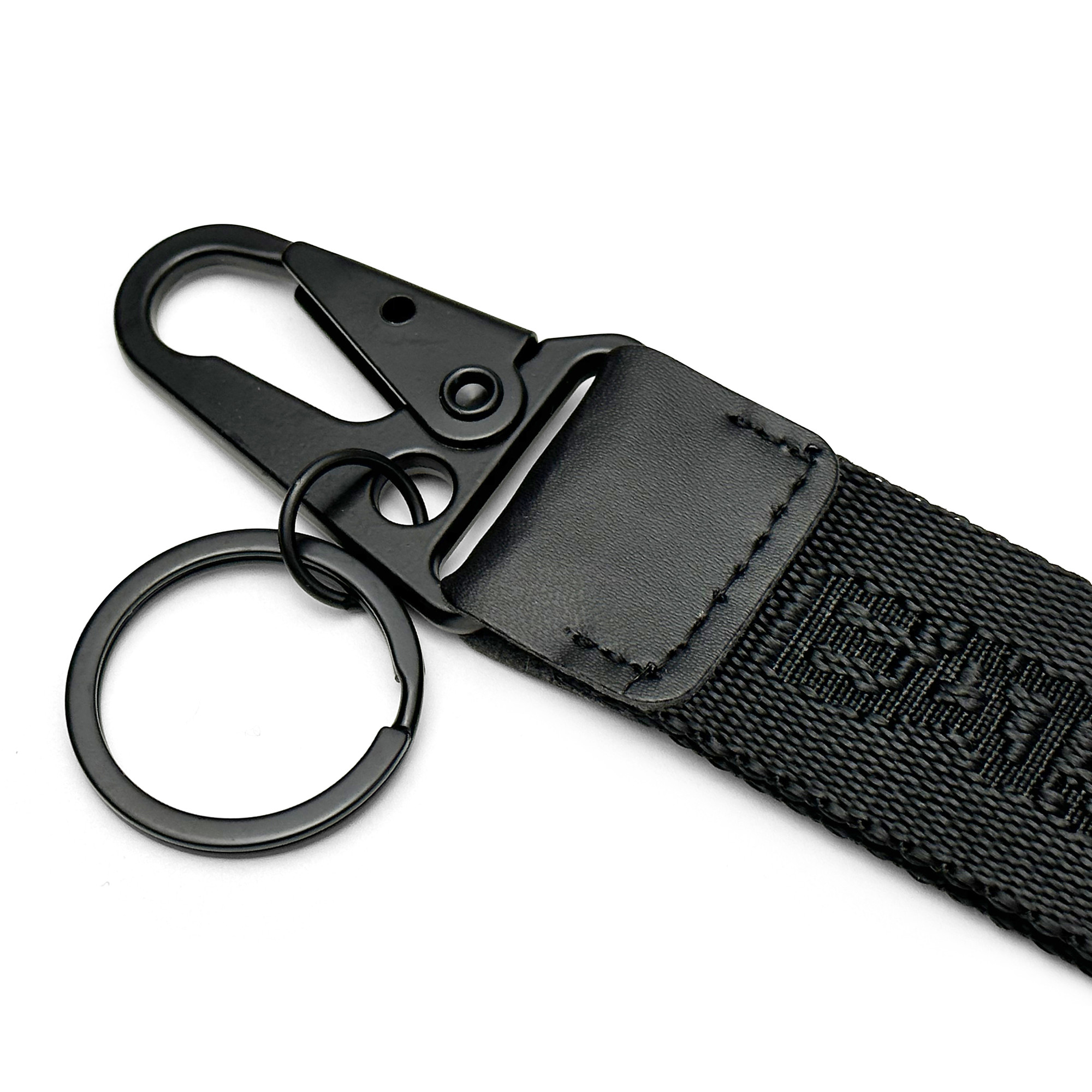 Woven Clip Keychain | Black