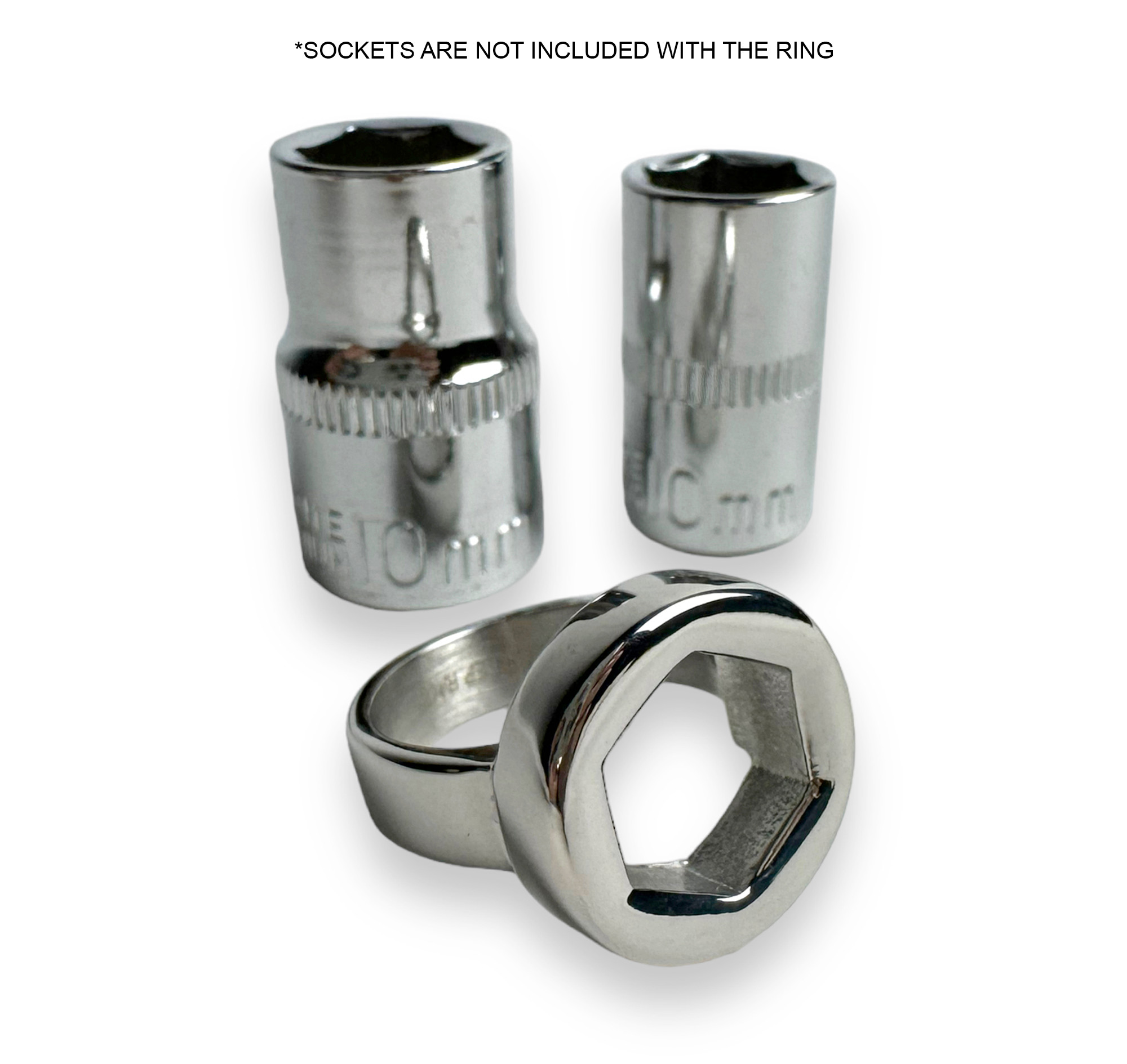 10MM Ring  Stainless Steel - Eat Sleep Race - Racing Lifestyle Apparel