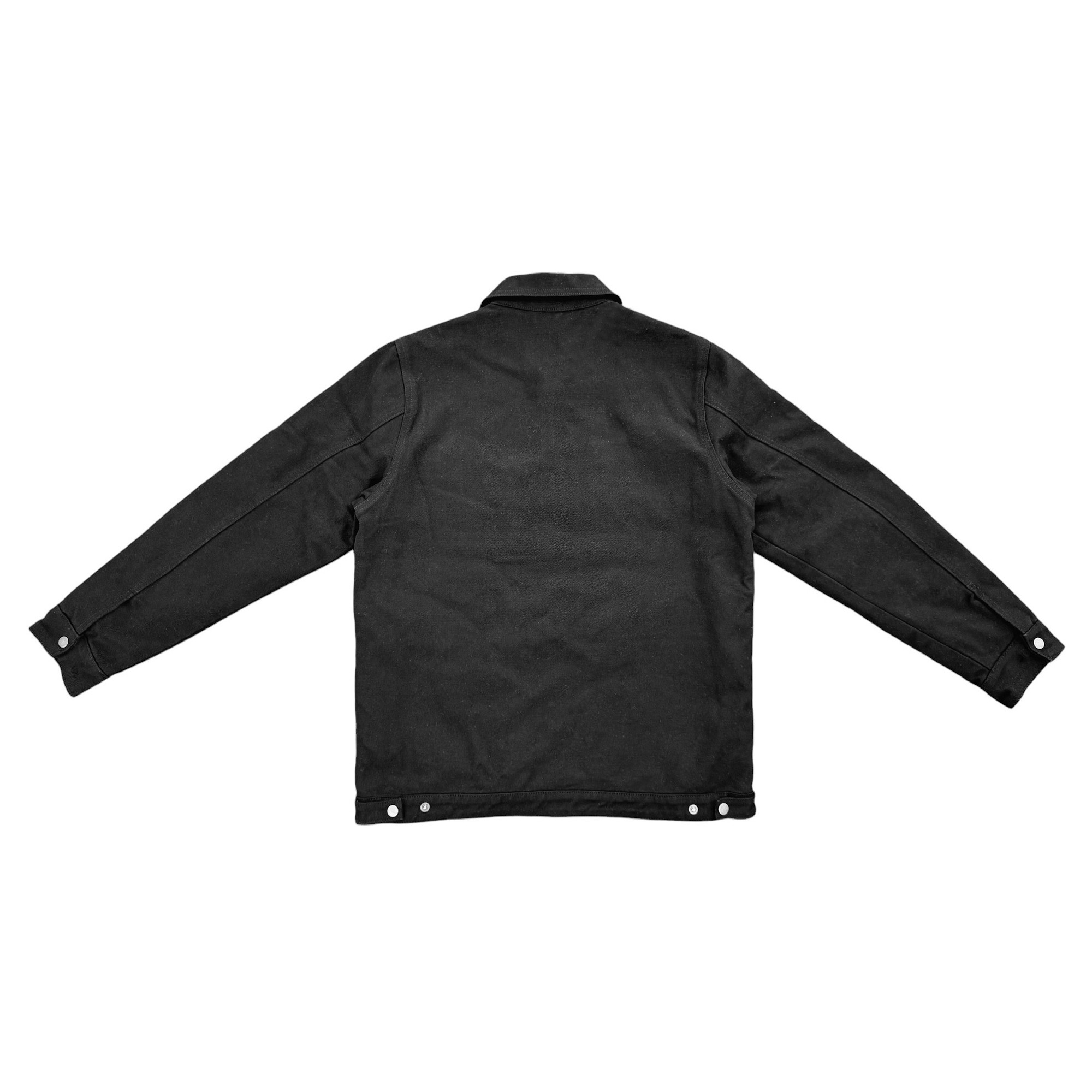 Heavy Canvas Work Jacket | Black - Eat Sleep Race - Racing