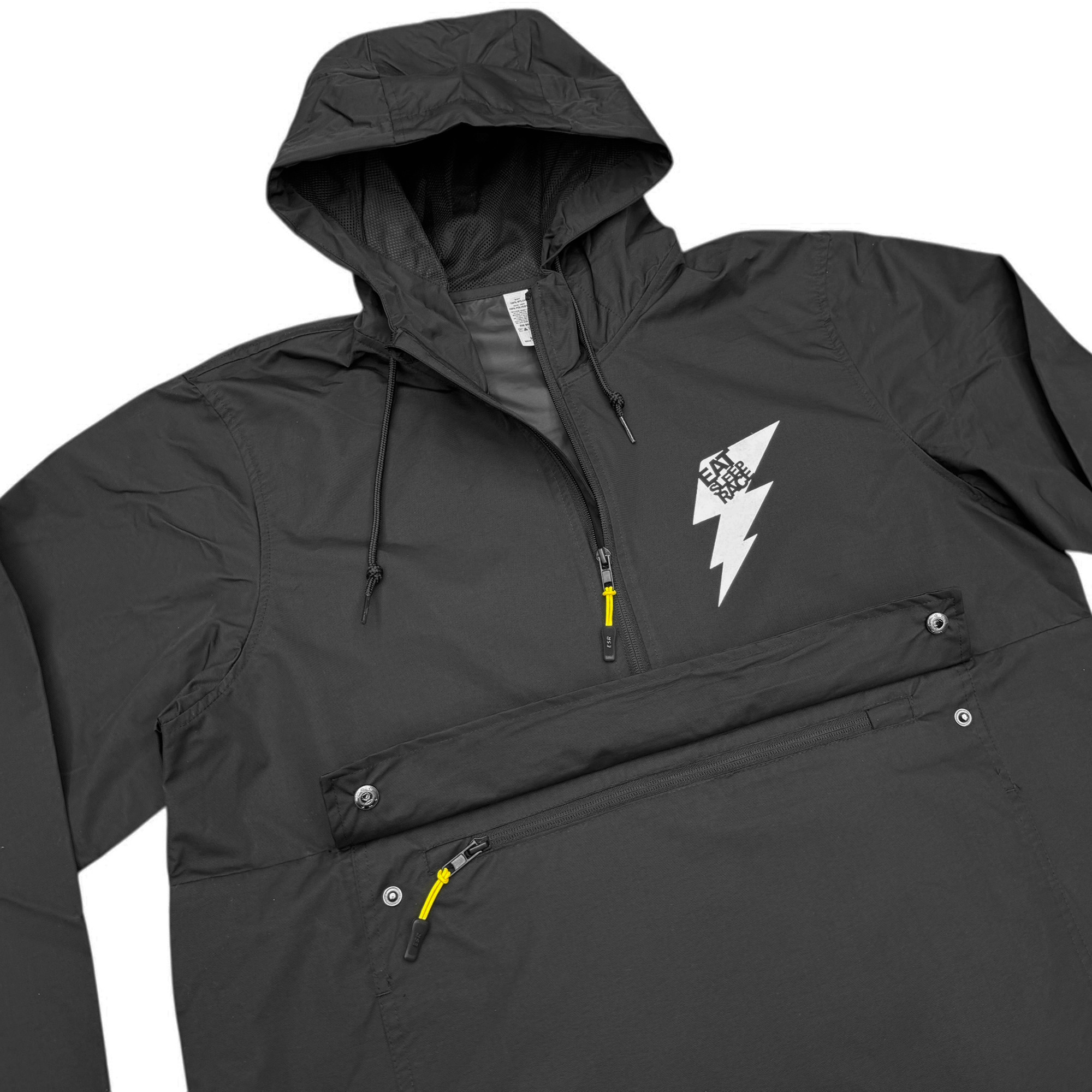 TallT ANORAK WINDBREAKER ブラック　激レア Bolt Anorak Windbreaker Jacket | Black - Eat Sleep Race - Racing