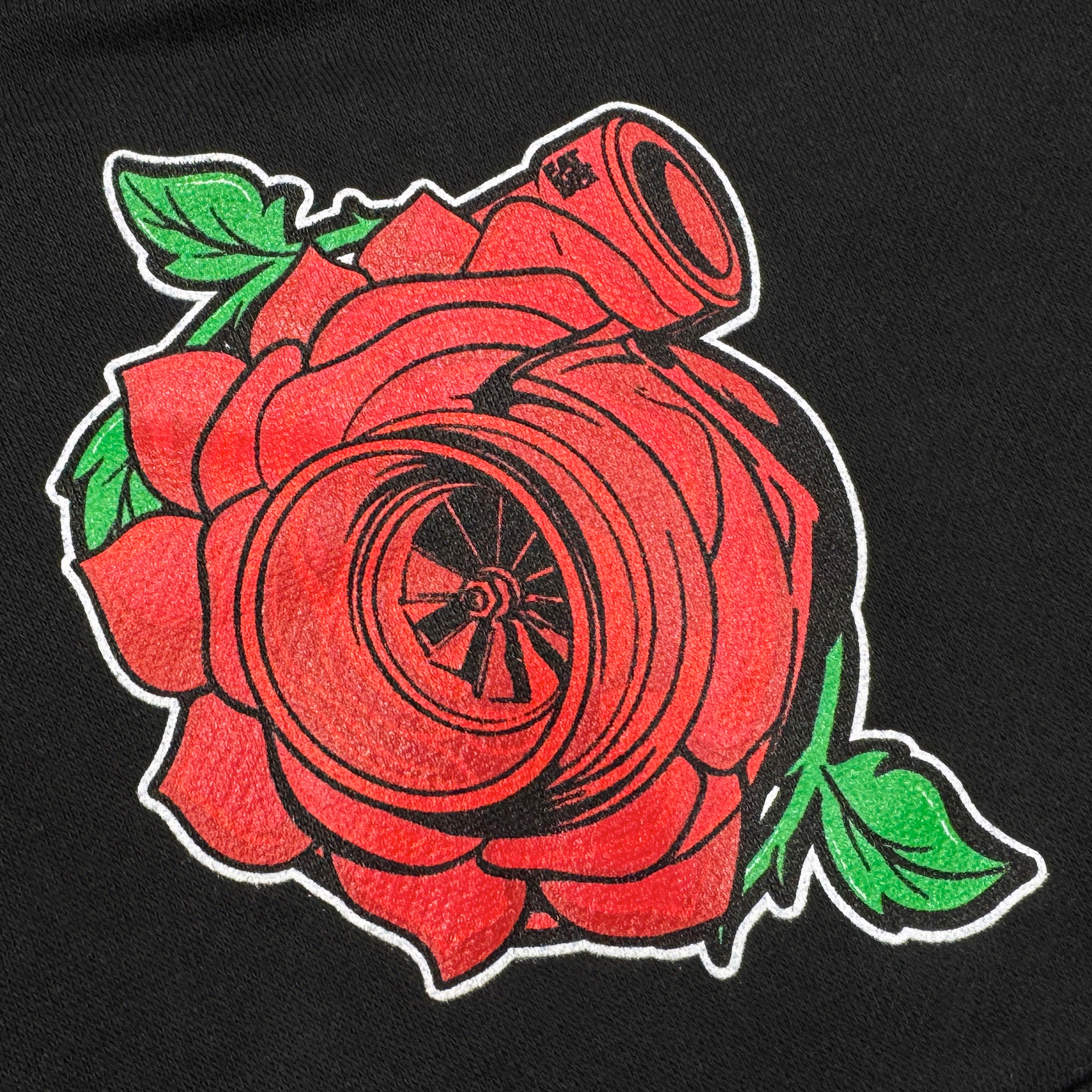 Kids Rose Turbo Pull Over Hoodie | Black - Eat Sleep Race - Racing