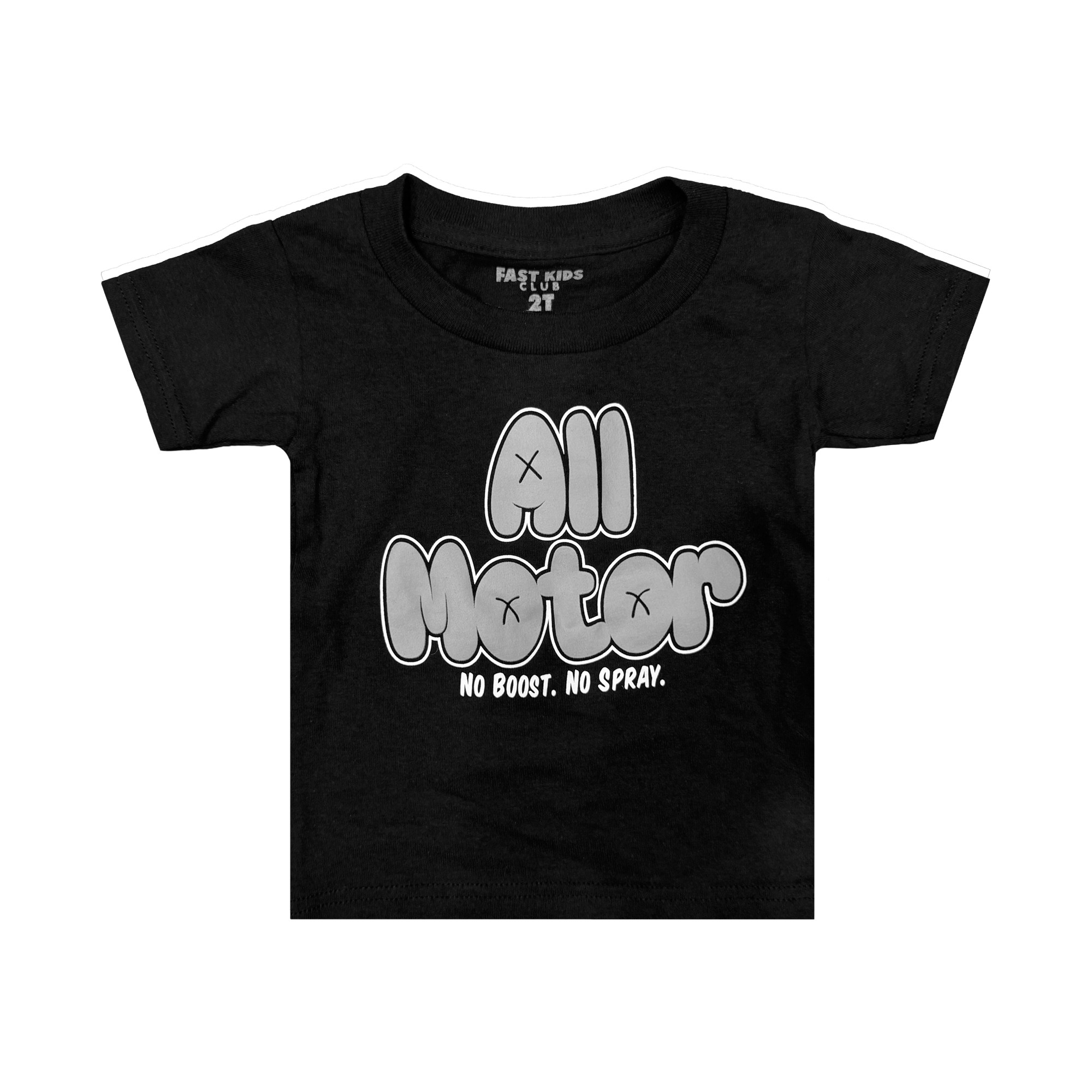 All Motor 3 Kids T-Shirt | Black/Grey - Eat Sleep Race - Racing 