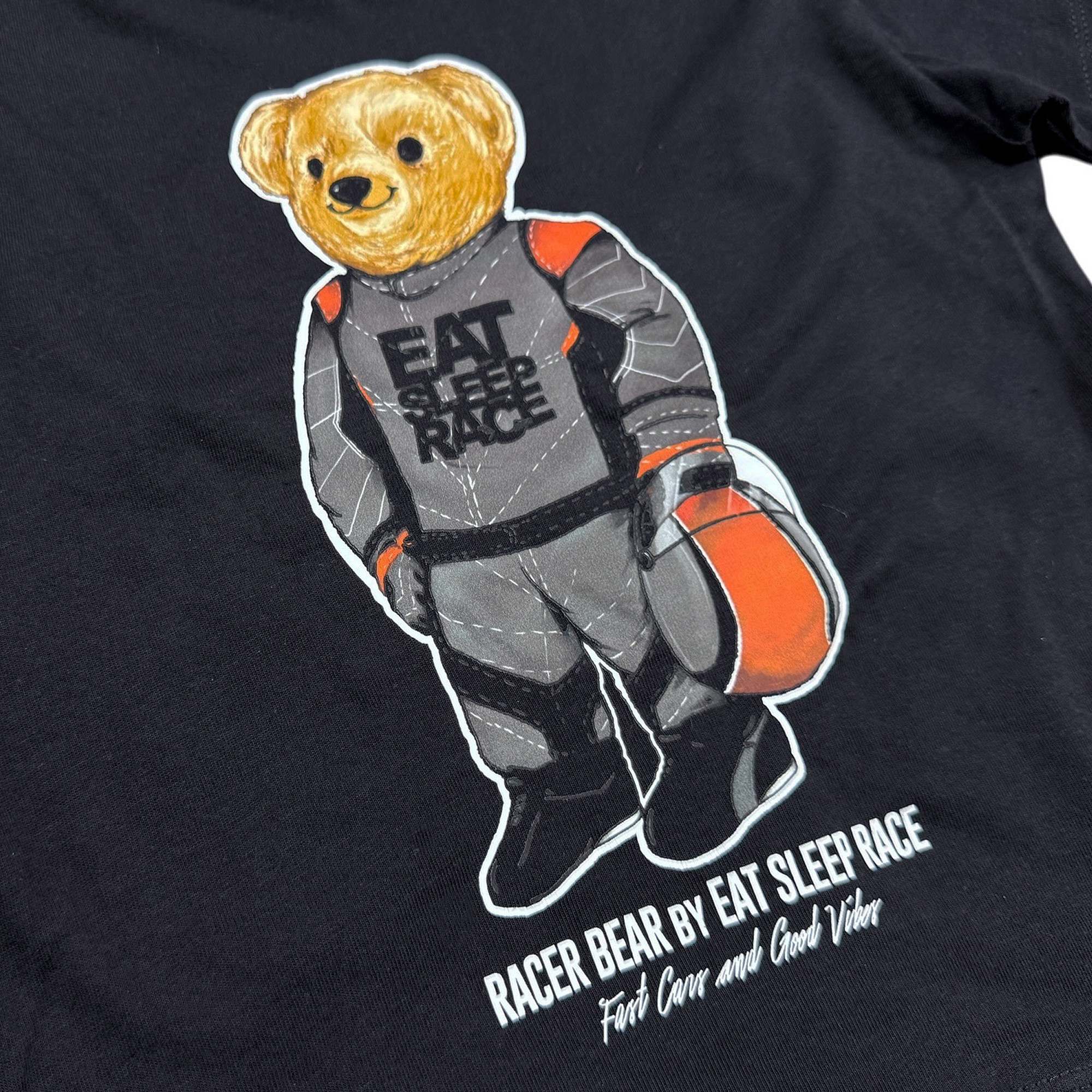 Bear 2 Kids T-Shirt | Black - Eat Sleep Race - Racing Lifestyle 