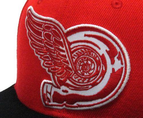 Turbo Wing Fitted Hat Red/Black Eat Sleep Race Racing