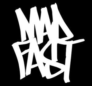 Mad Fast Graffiti Vinyl Decal | White - Eat Sleep Race - Racing Lifestyle  Apparel