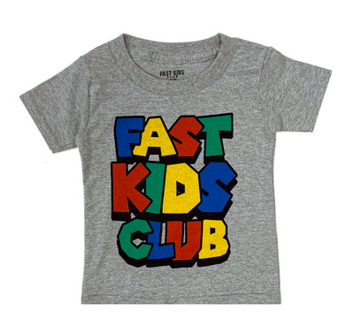 Fast Kids Club Super T-Shirt | Grey