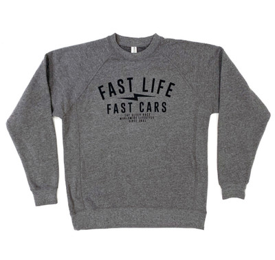 Fast Life Crewneck Sweatshirt | Grey