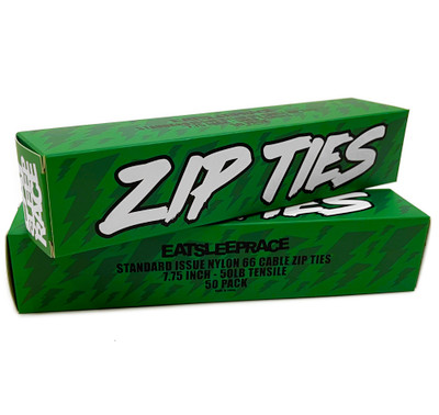 Black Zip Ties  50-Pack | Green Bolt