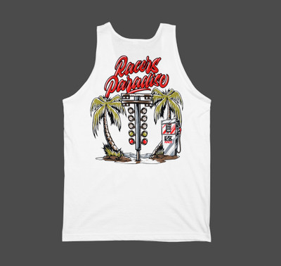 Racer's Paradise  Tank Top | White