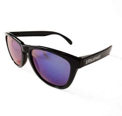 Logo Sunglasses | Black/Blue Iridium (UV400) | Pouch