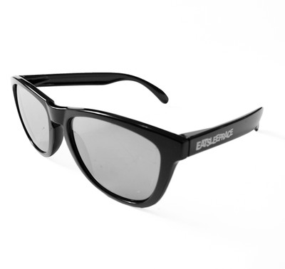 Logo Sunglasses | Black/Silver (UV400) | Pouch