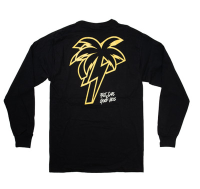 3d Palm Long Sleeve Shirt | Black