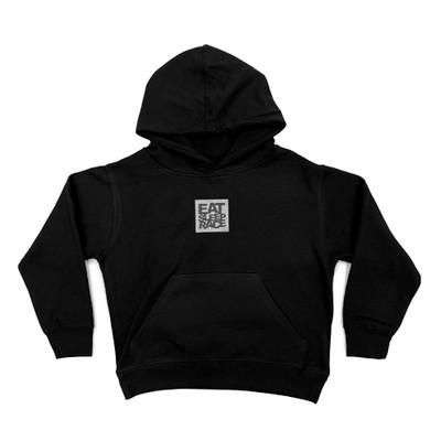 Pull Over Logo Square Hoodie | Black/Cement - Eat Sleep Race