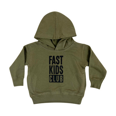 Toddler Fast Kids Club Pull Over Hoodie | Olive
