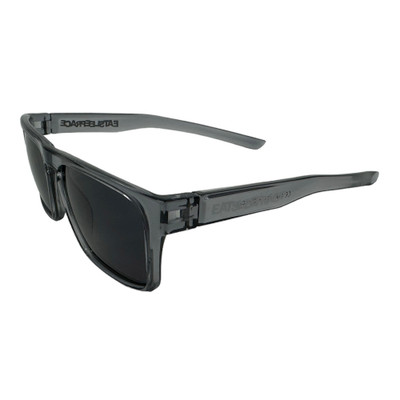 Logo Flat Top Sunglasses | Smoke (Polarized) | Hard Case