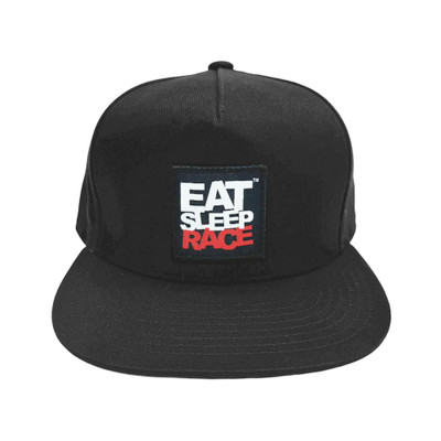 Logo Patch Snapback Hat 5-Panel | Black