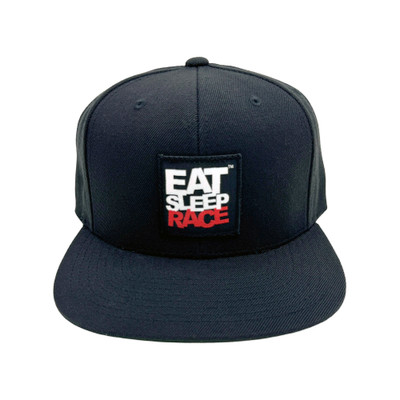 Logo Patch Snapback Hat 6-Panel | Black