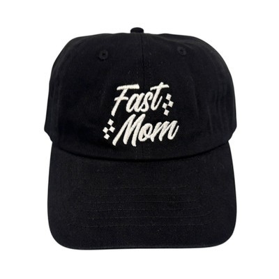 Fast Mom Sport Strapback Hat | Black