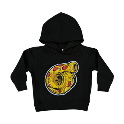 Pull Over Pizza Turbo Hoodie | Black - Eat Sleep Race - Racing