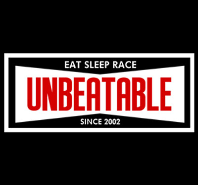 Rubber Velcro Circle Flag Patch  Black/White - Eat Sleep Race - Racing  Lifestyle Apparel