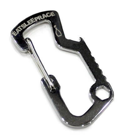 Woven Clip Keychain  Black - Eat Sleep Race - Racing Lifestyle Apparel