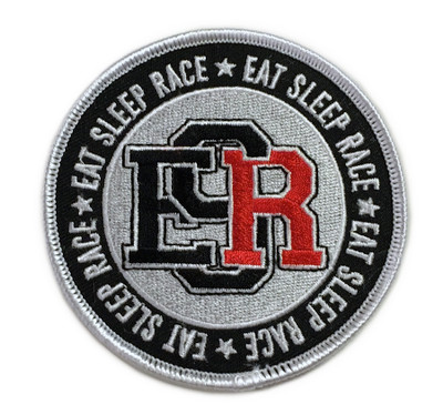 Embroidered Circle ESR Patch | Black/White