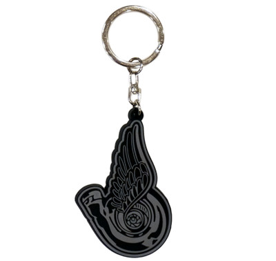 Turbo Wing Keychain | Black/Grey