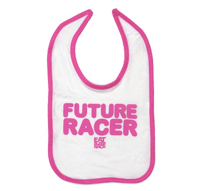 Infant Future Racer Bib | Pink/White