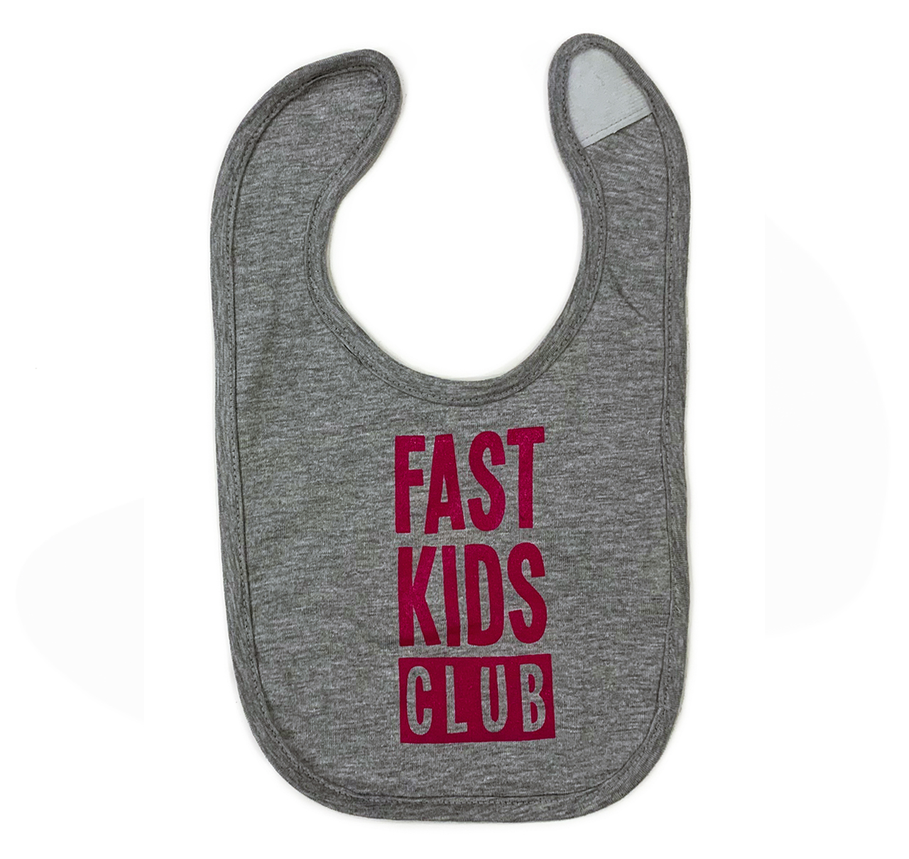 Infant Fast Kids Club Bib | Grey/Pink