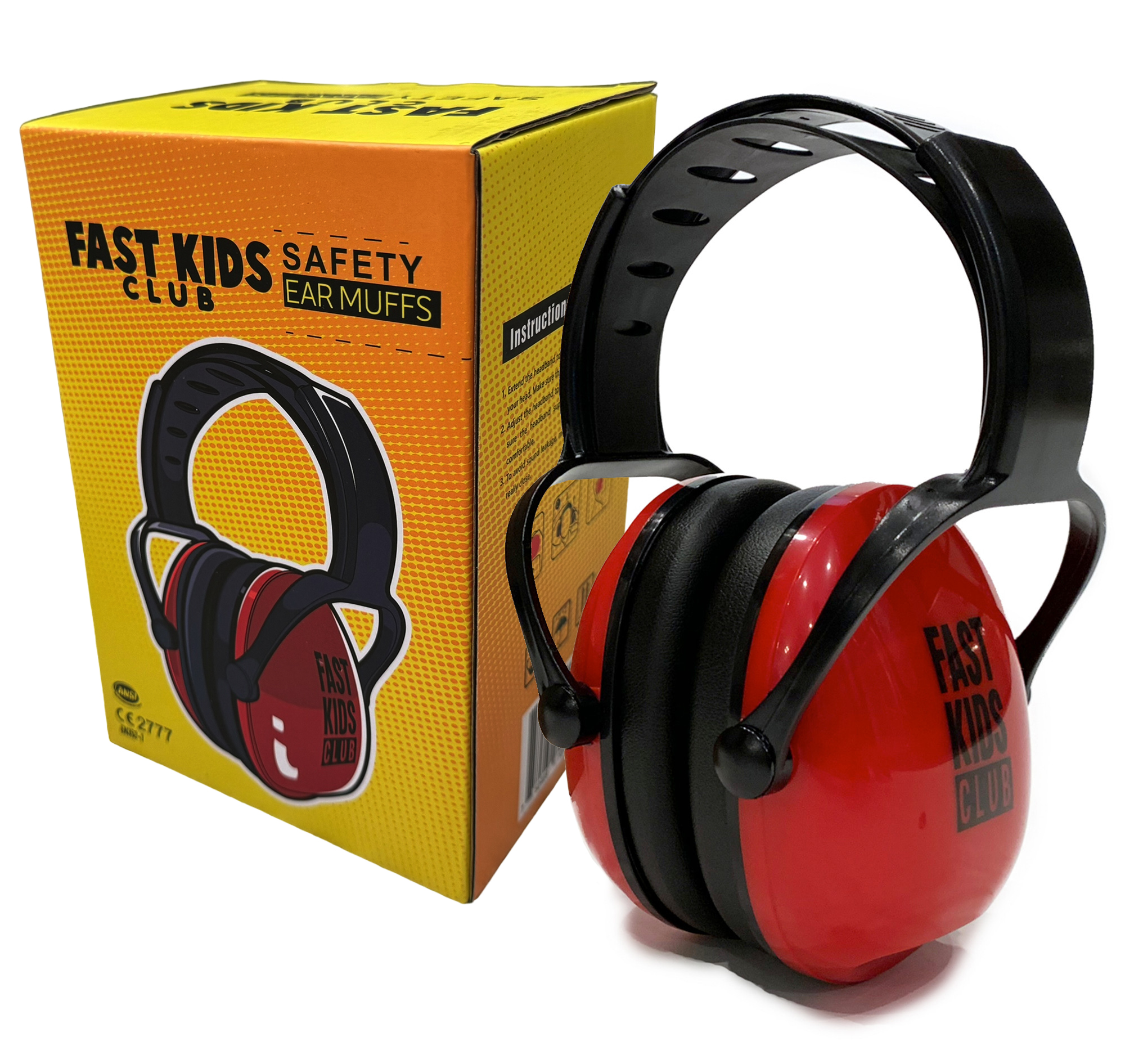 Fast Kids Club Safety Earmuffs | Youth