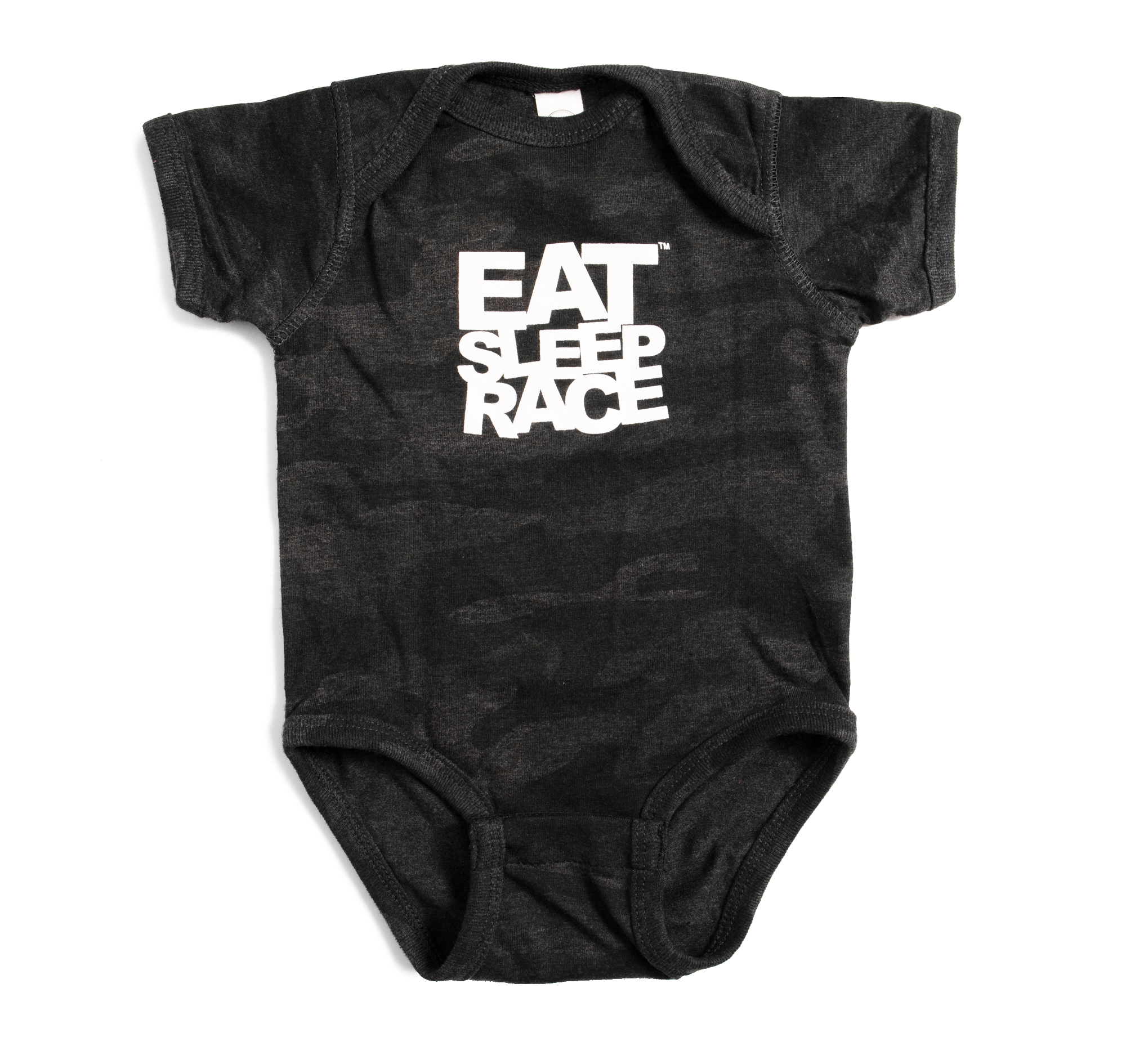 Infant Bodysuit Logo | Black Camo