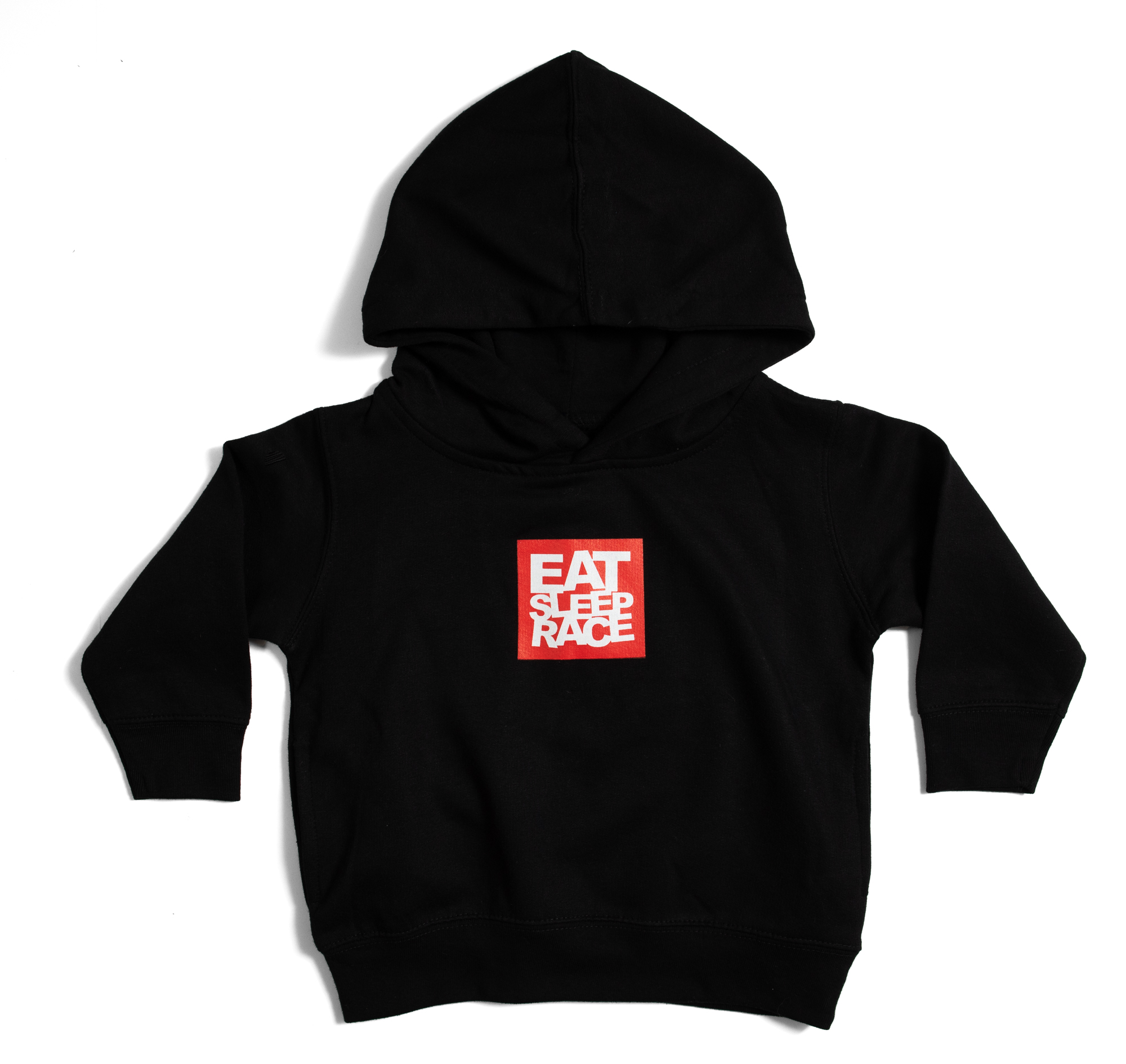 Toddler Logo Square Pull Over Hoodie | Black/Red