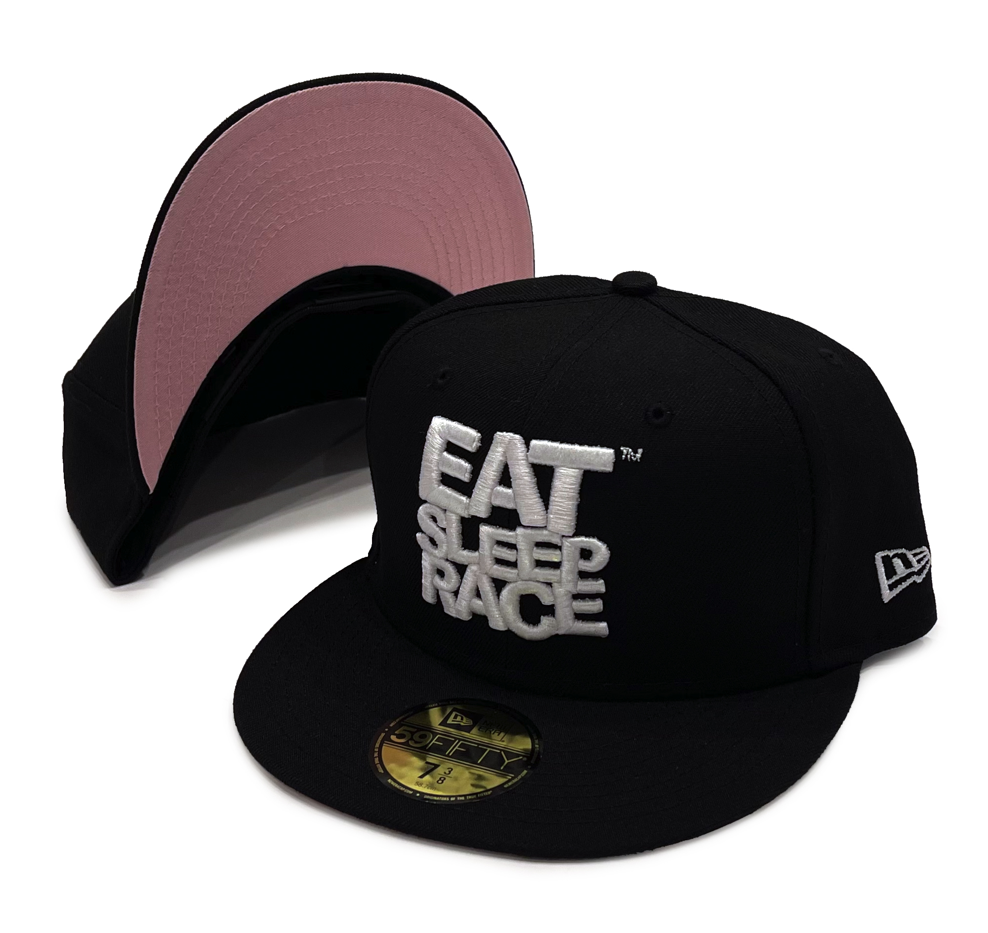 New Era 59FIFTY Logo Fitted Hat | Black/Pink
