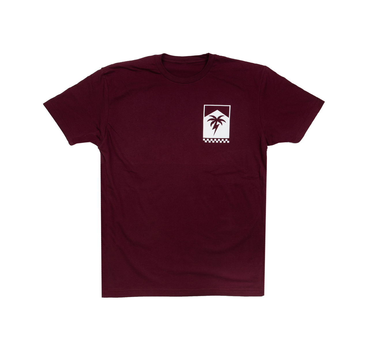 Palm Box Lightweight T-Shirt | Maroon