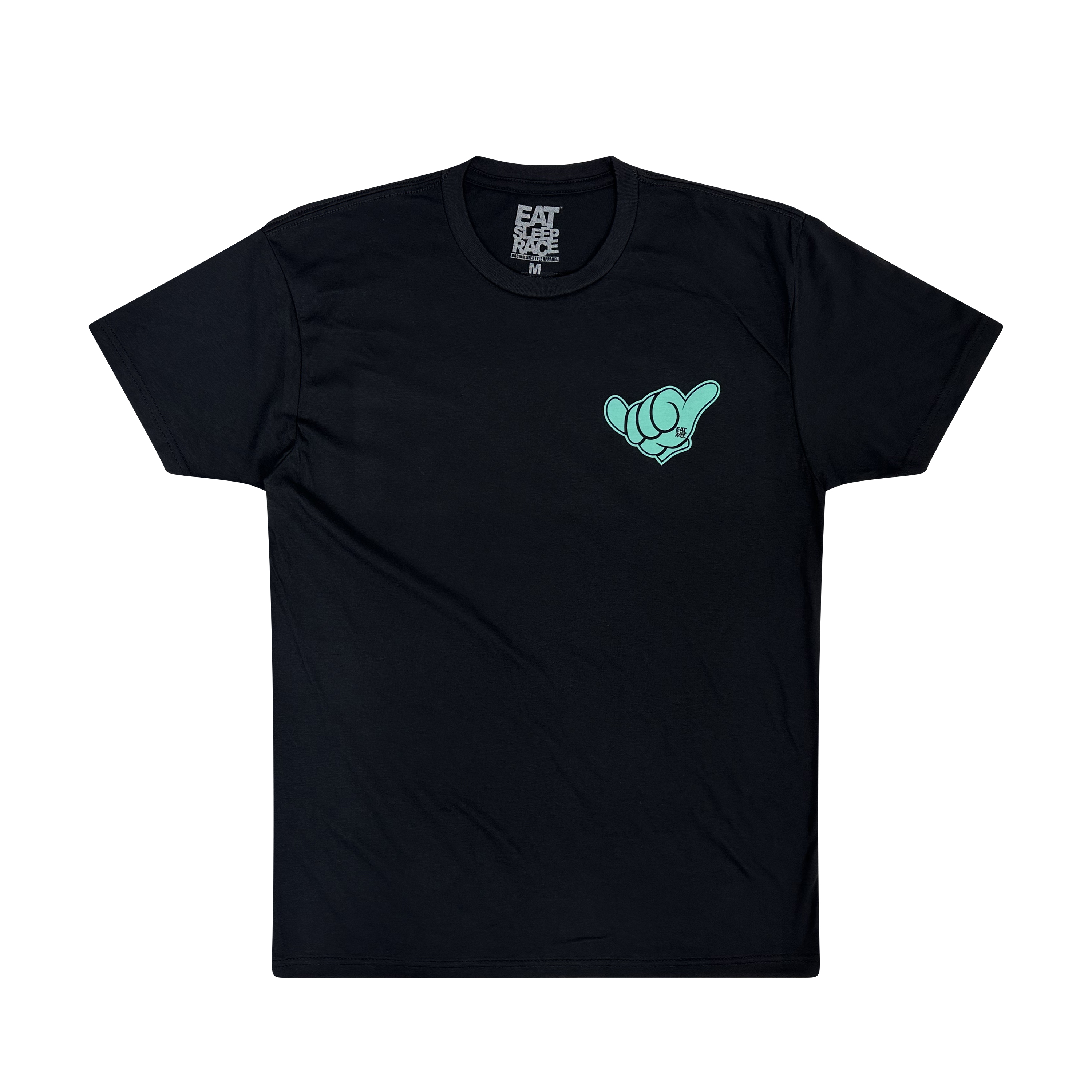 Good Vibes T-Shirt | Teal/Yellow - Eat Sleep Race - Racing