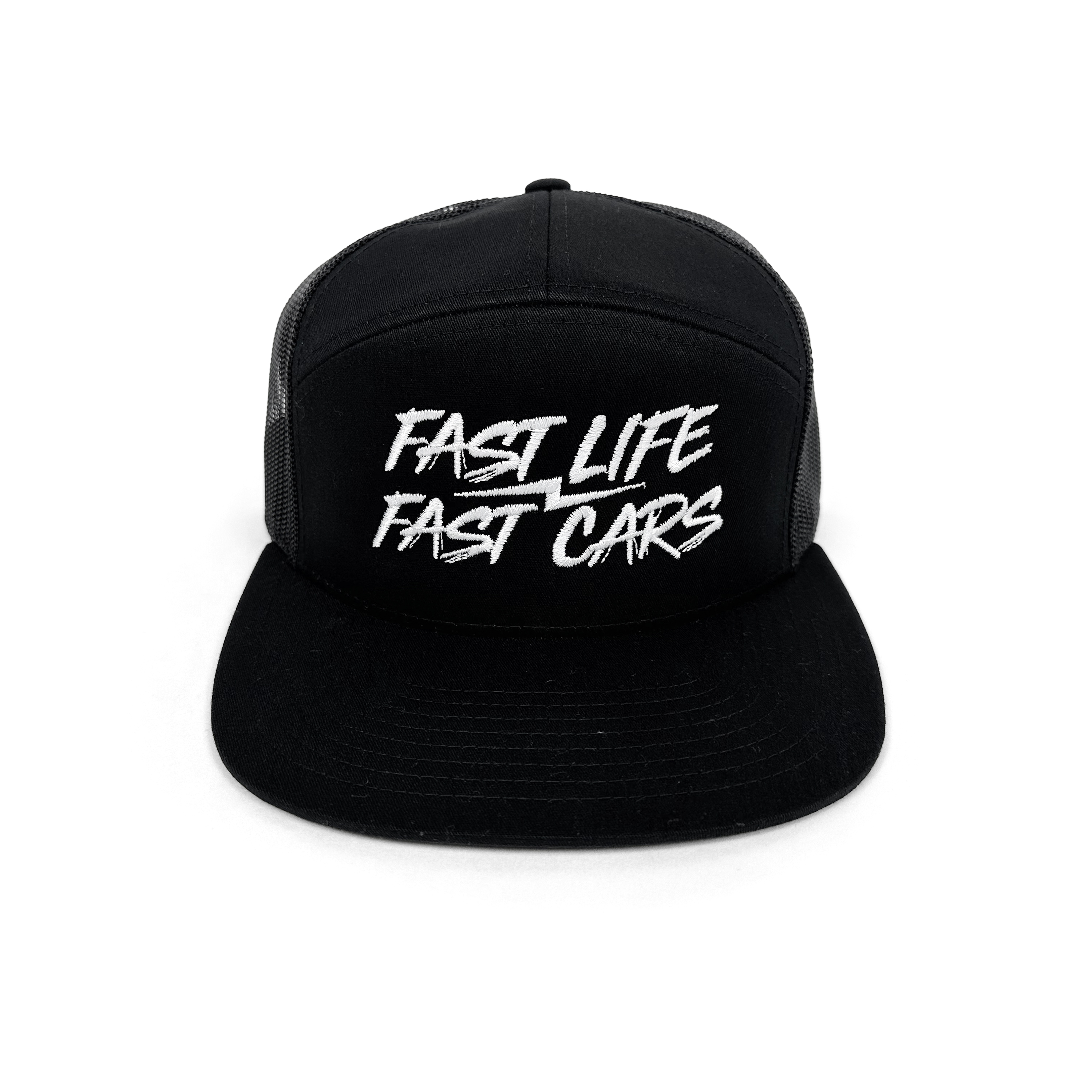 Fast Life Mesh Trucker Hat | Black