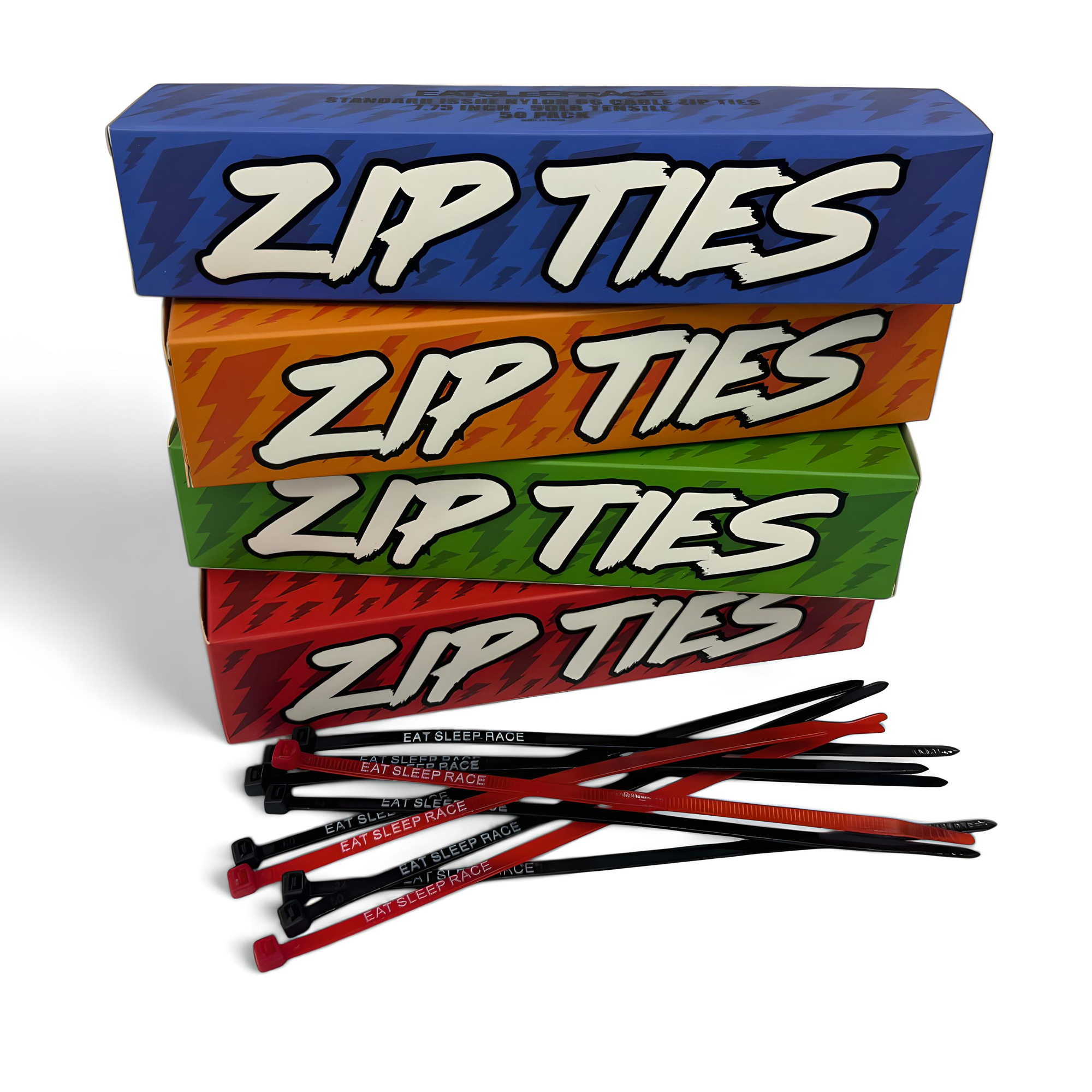 Zip Tie | Box Bundle - Eat Sleep Race - Racing Lifestyle Apparel