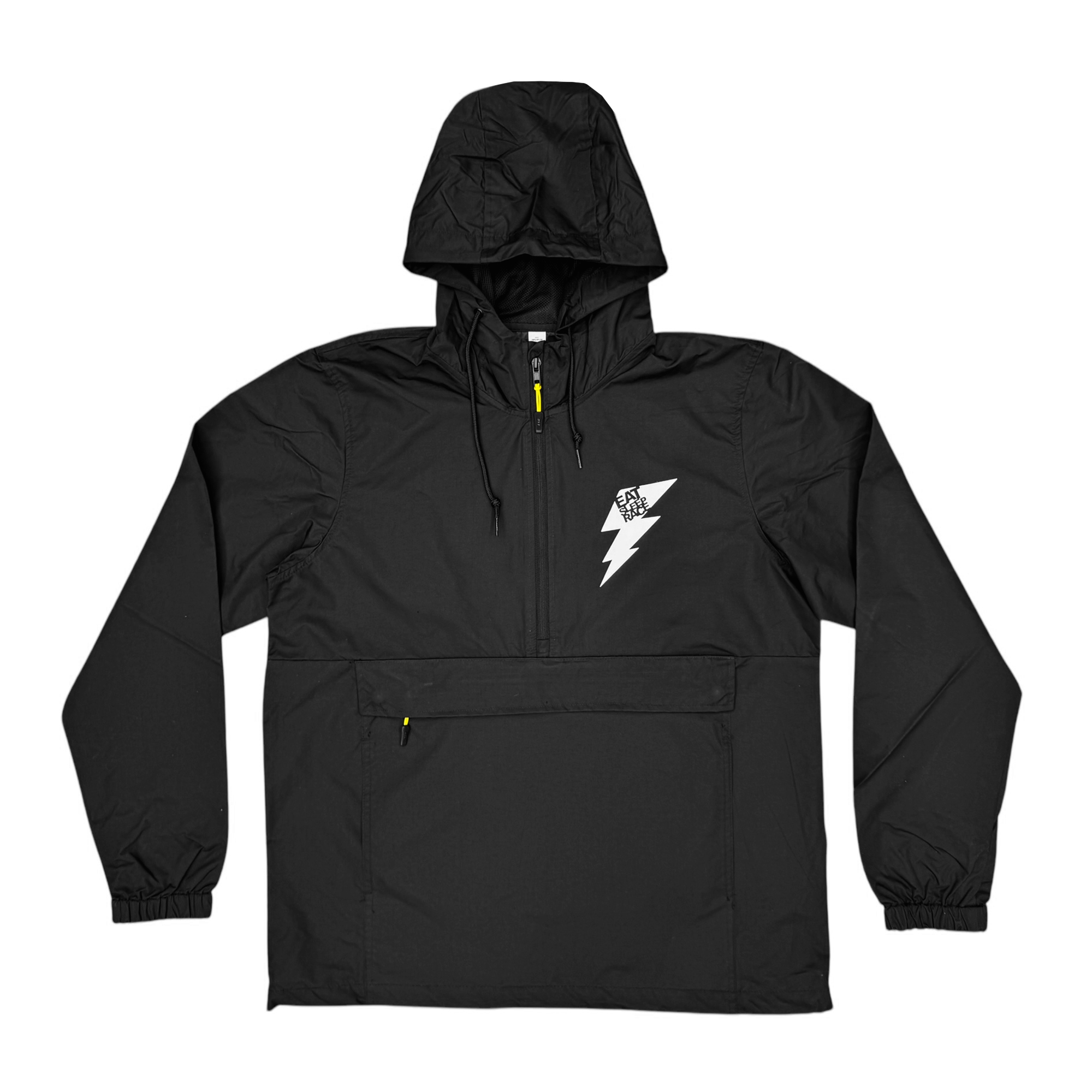 Bolt Anorak Windbreaker Jacket | Black - Eat Sleep Race