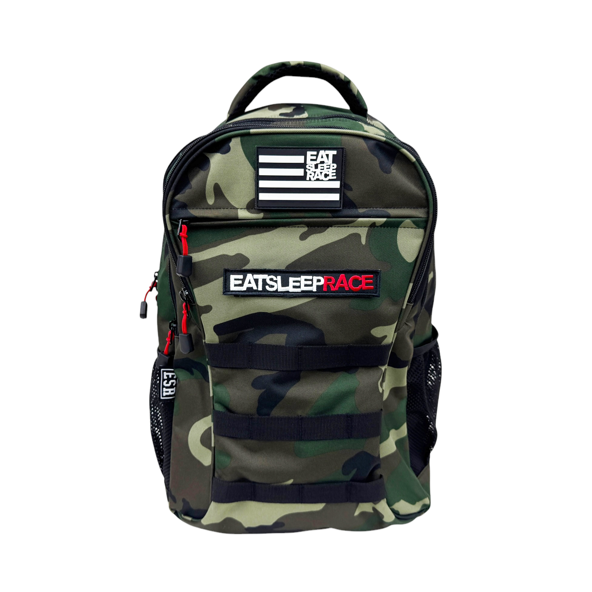Tactical Backpack | Woodland Camo - Eat Sleep Race - Racing