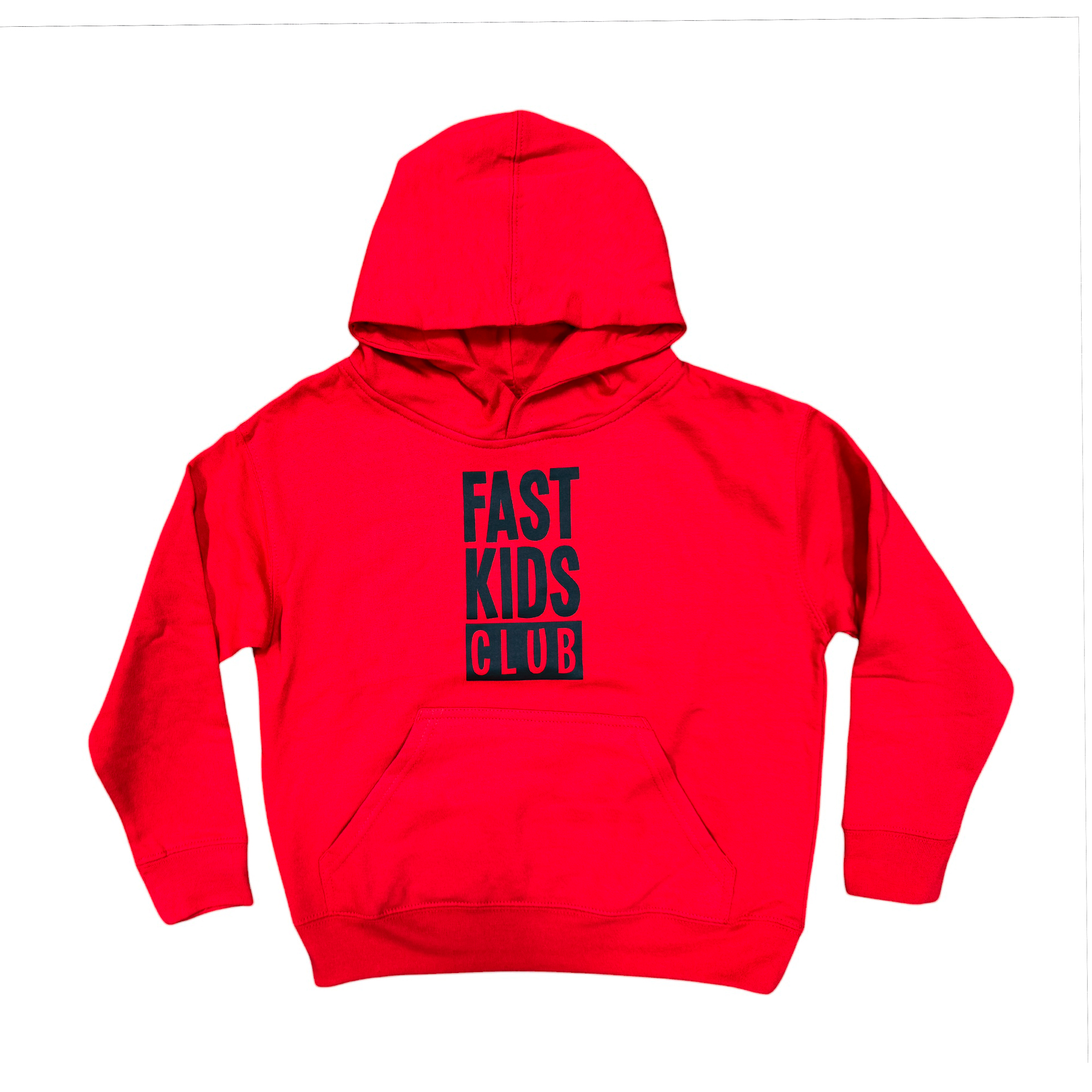 Kids Fast Kids Club Pull Over Hoodie | Red/Black