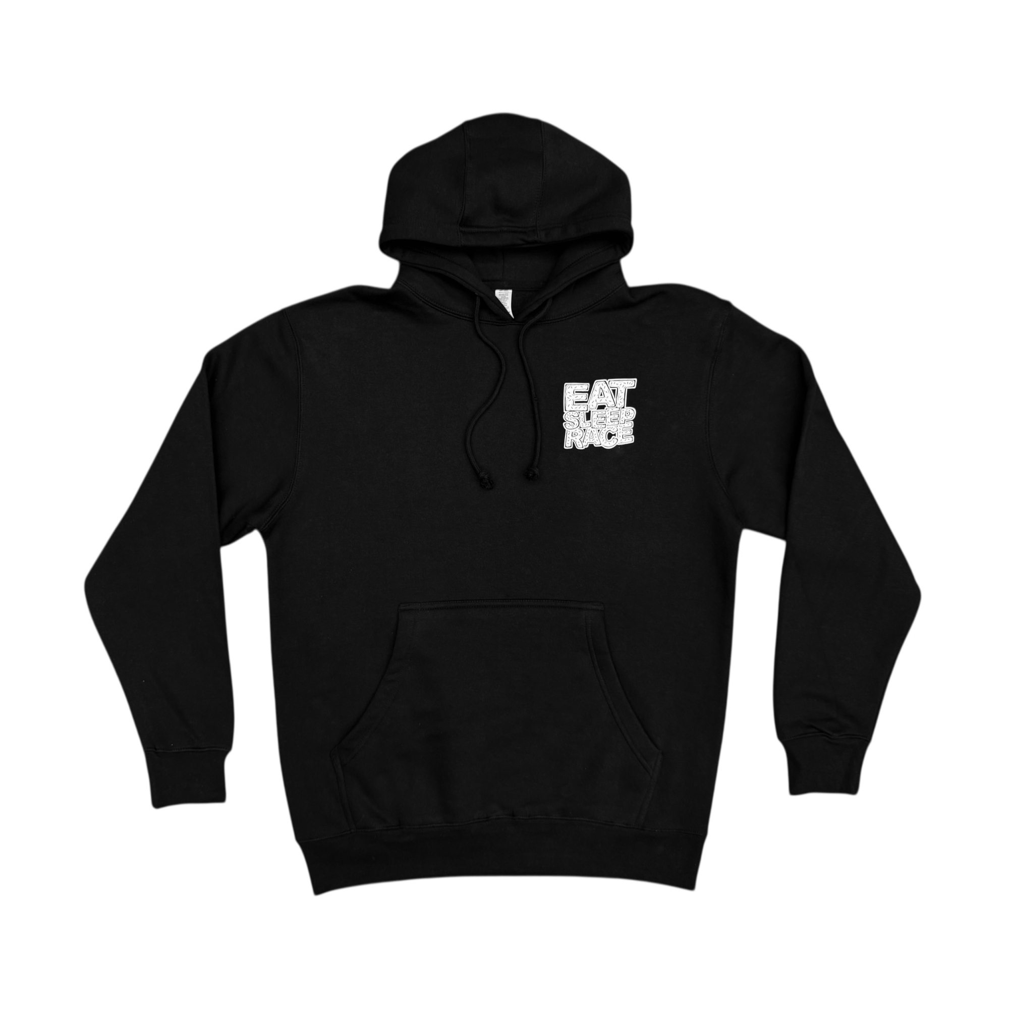 Pull Over Logo Donut Hoodie | Black - Eat Sleep Race - Racing