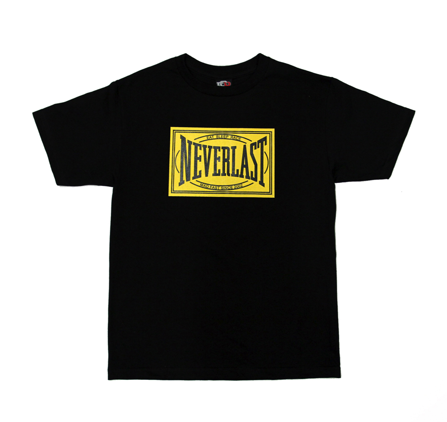 Neverlast T-Shirt | Black/Yellow