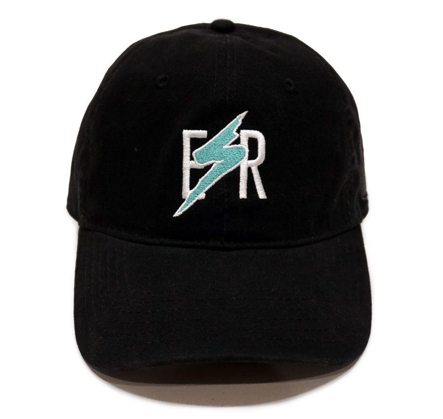 Bolt Sport Strapback Hat | Black/Teal